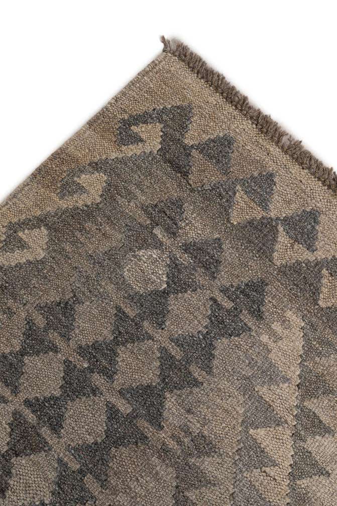 6' 8 x 9' 7 Hand Woven Kilim Maymana Wool Rug