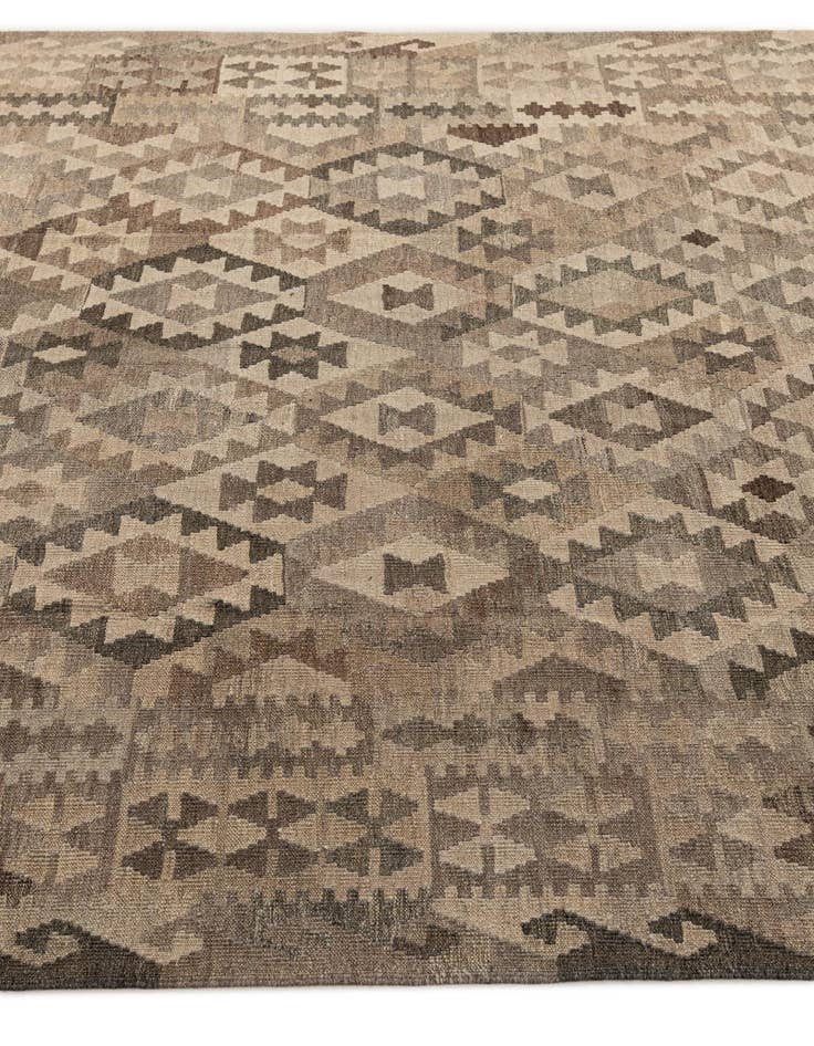 Detail image of 6' 7 x 9' 7  Hand Woven Kilim Maymana Wool Rug