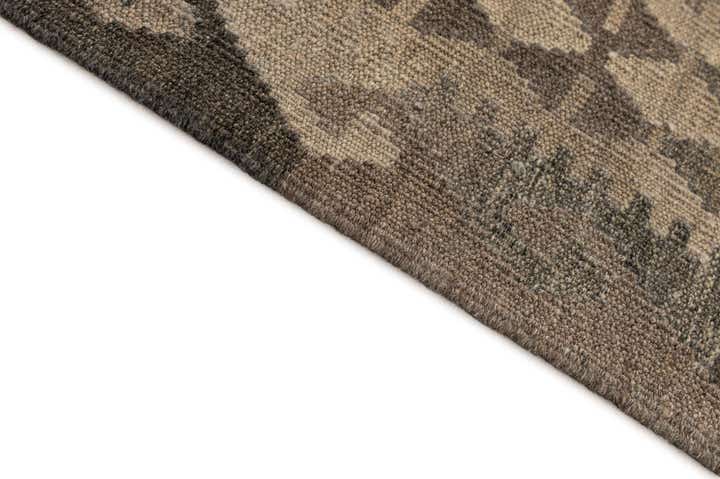 6' 7 x 9' 7 Hand Woven Kilim Maymana Wool Rug