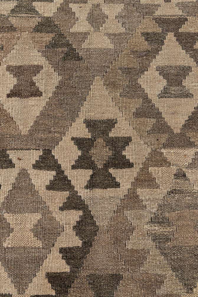 6' 7 x 9' 7 Hand Woven Kilim Maymana Wool Rug