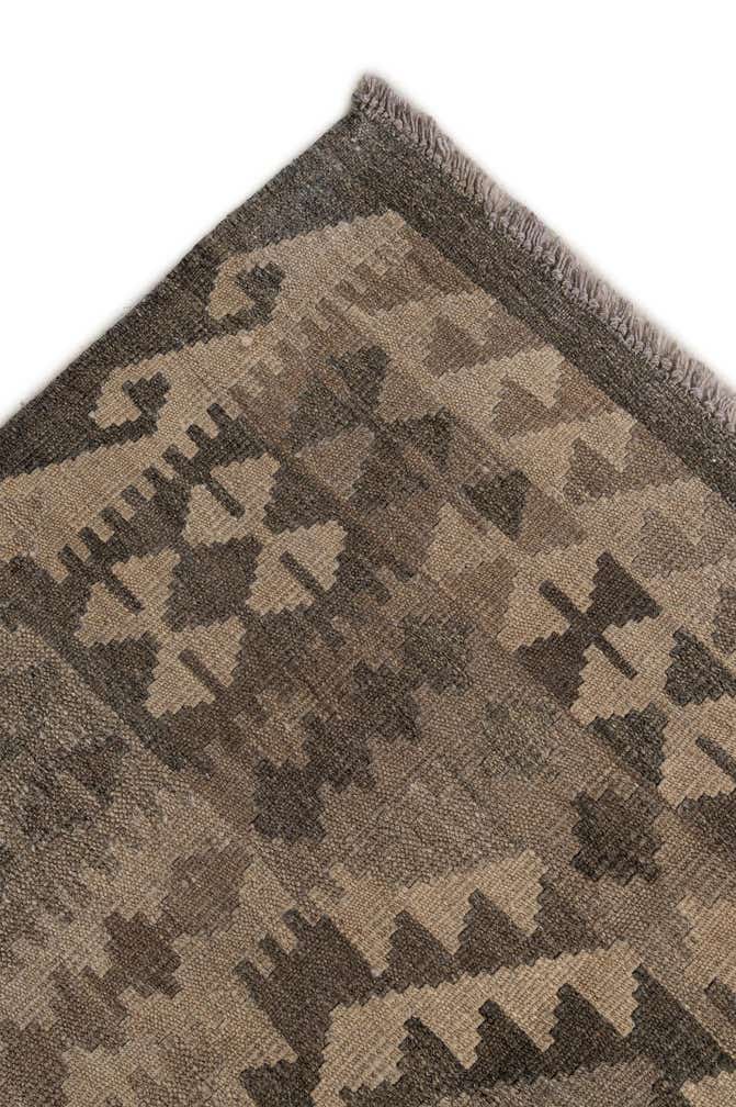 6' 7 x 9' 7 Hand Woven Kilim Maymana Wool Rug