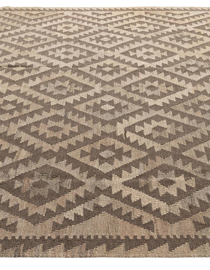 Detail image of 6' 8 x 9' 8  Hand Woven Kilim Maymana Wool Rug