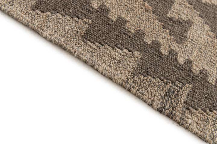 6' 8 x 9' 8 Hand Woven Kilim Maymana Wool Rug