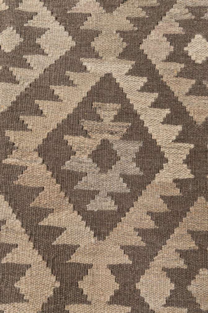 6' 8 x 9' 8 Hand Woven Kilim Maymana Wool Rug
