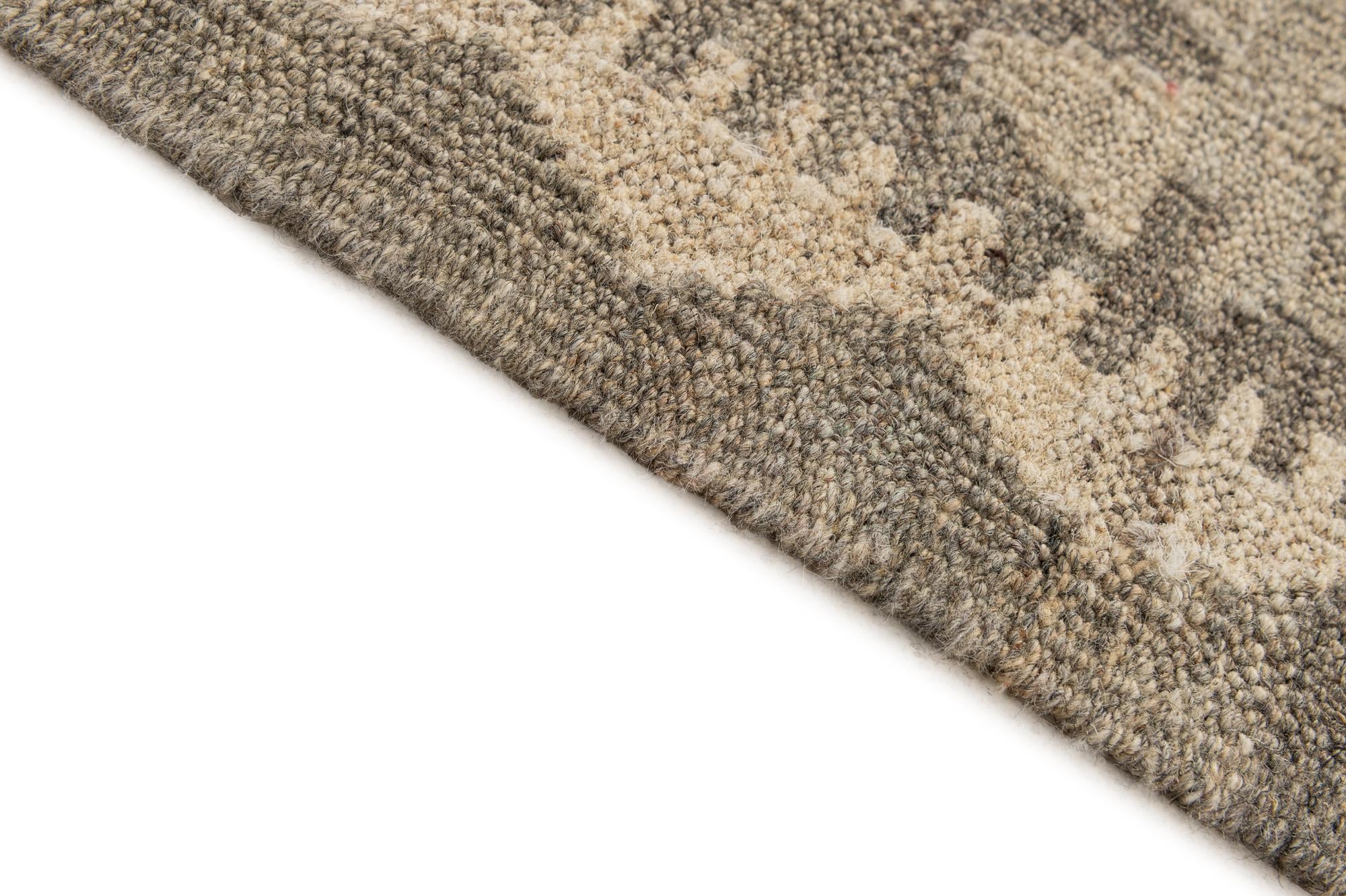 6' 8 x 9' 8 Hand Woven Kilim Maymana Wool Rug