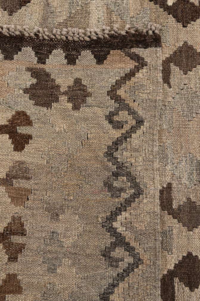 6' 9 x 9' 7 Hand Woven Kilim Maymana Wool Rug