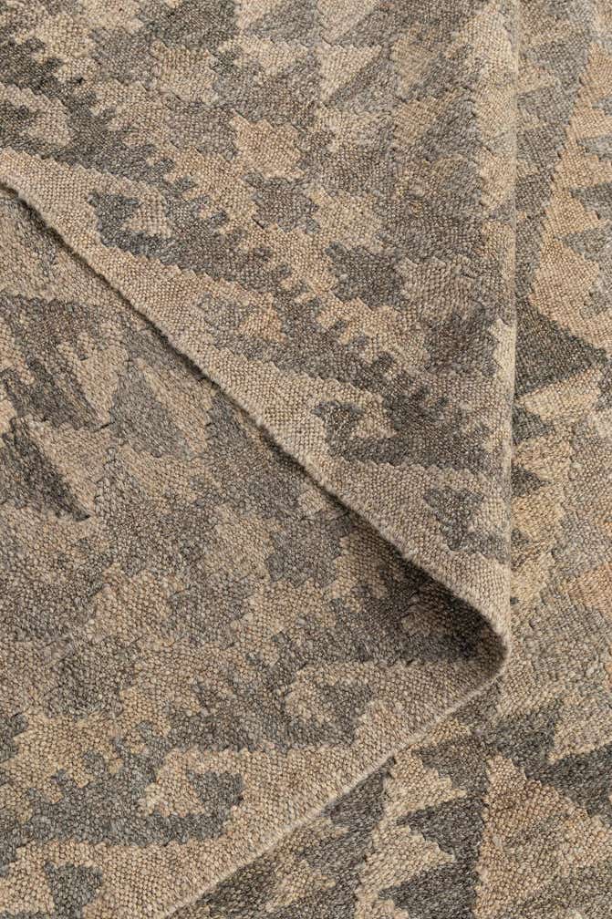 6' 6 x 9' 5 Hand Woven Kilim Maymana Wool Rug