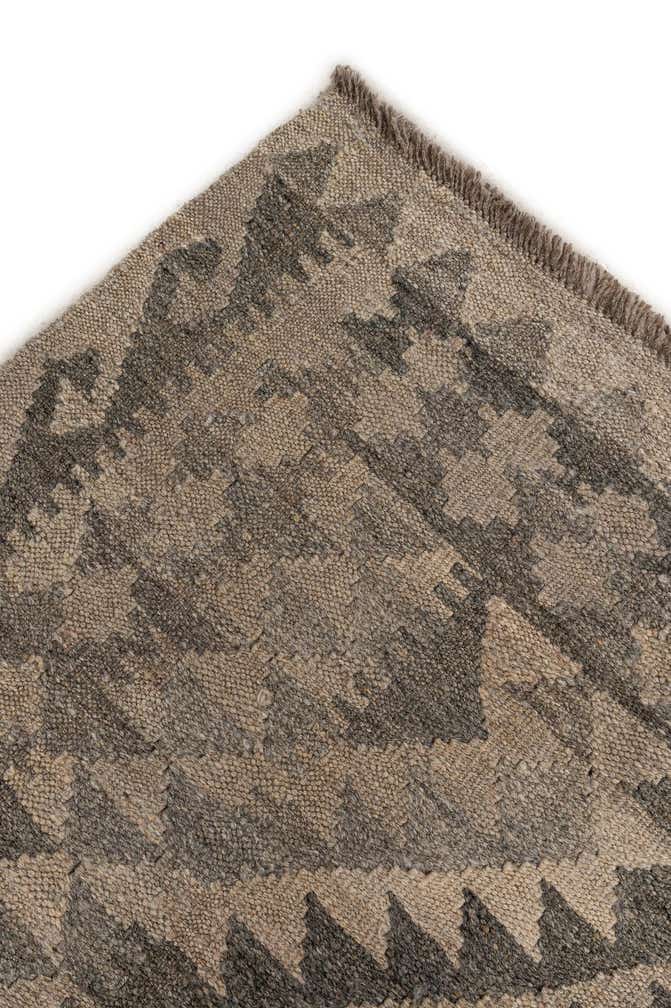 6' 6 x 9' 5 Hand Woven Kilim Maymana Wool Rug