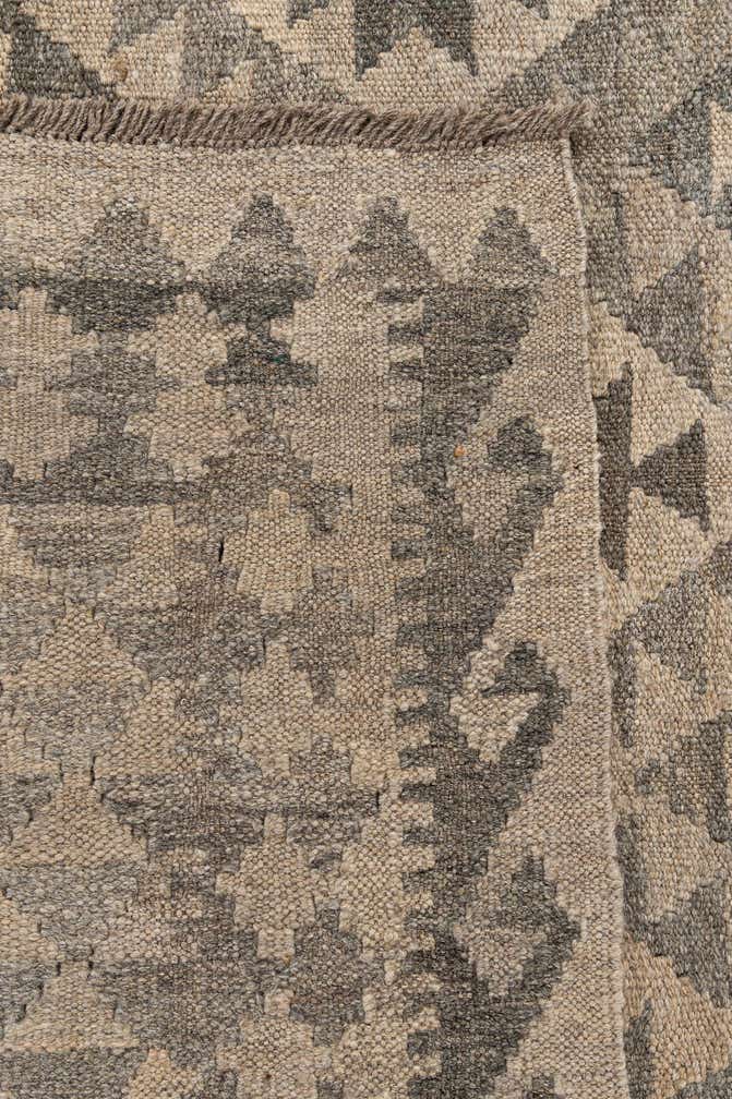 6' 6 x 9' 5 Hand Woven Kilim Maymana Wool Rug