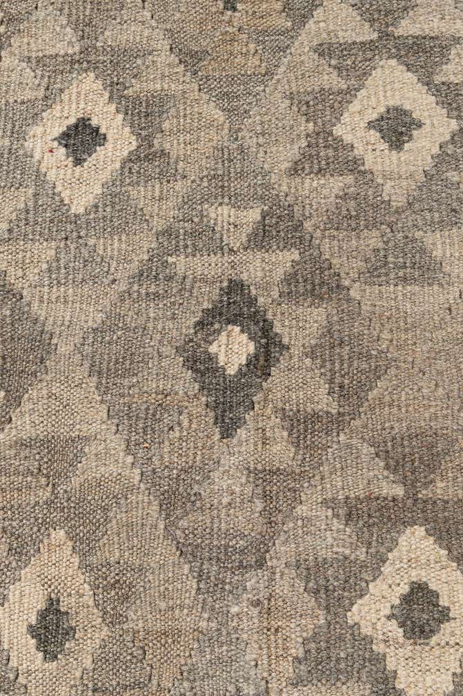 6' 8 x 9' 7 Hand Woven Kilim Maymana Wool Rug