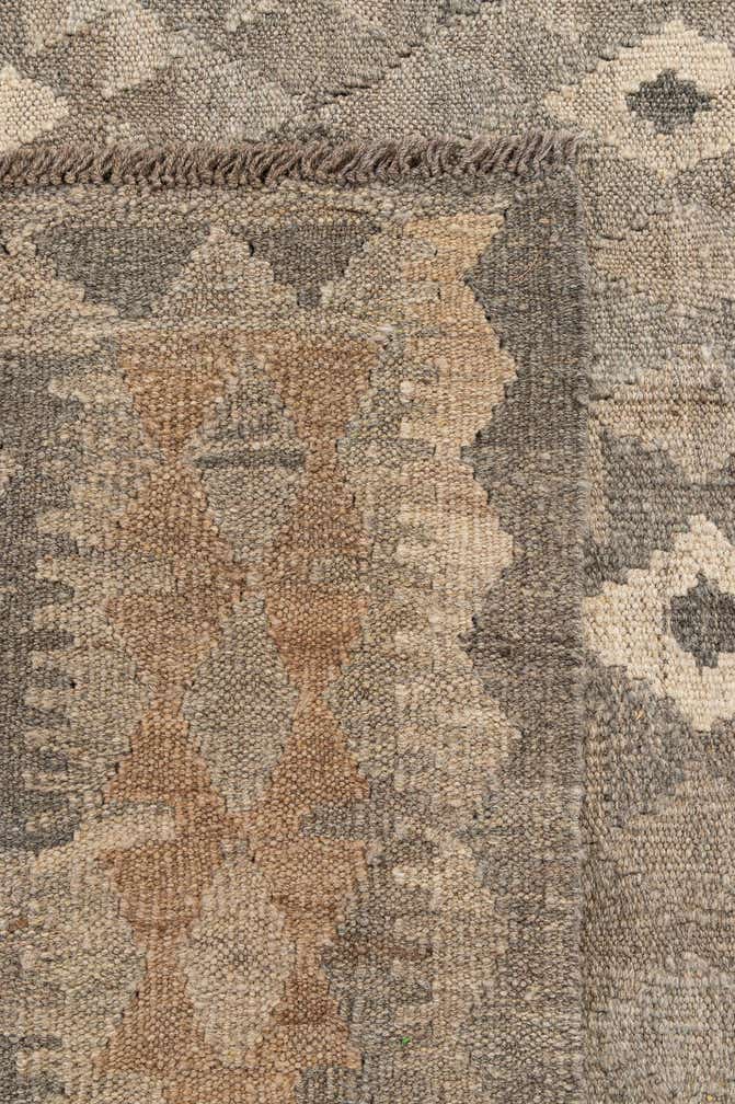 6' 8 x 9' 7 Hand Woven Kilim Maymana Wool Rug