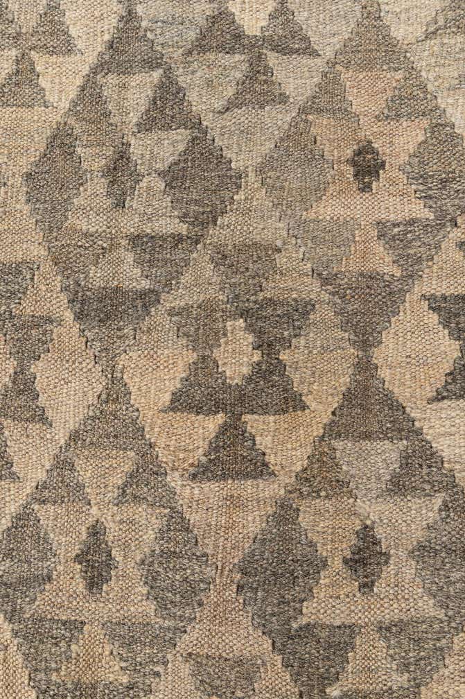 6' 7 x 9' 8 Hand Woven Kilim Maymana Wool Rug