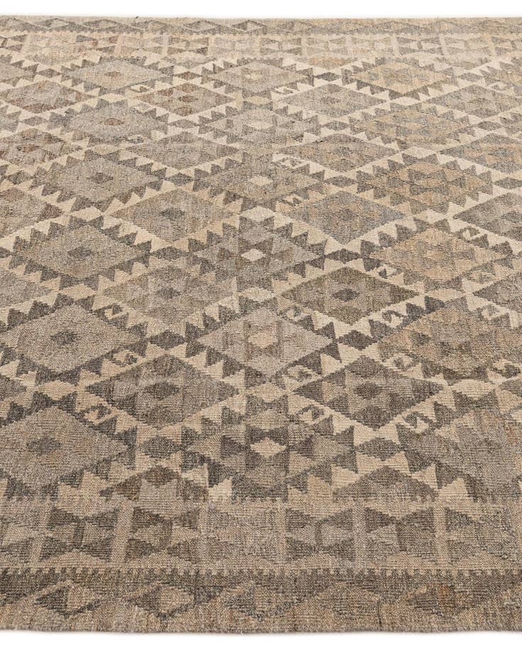 Detail image of 6' 8 x 9' 9  Hand Woven Kilim Maymana Wool Rug