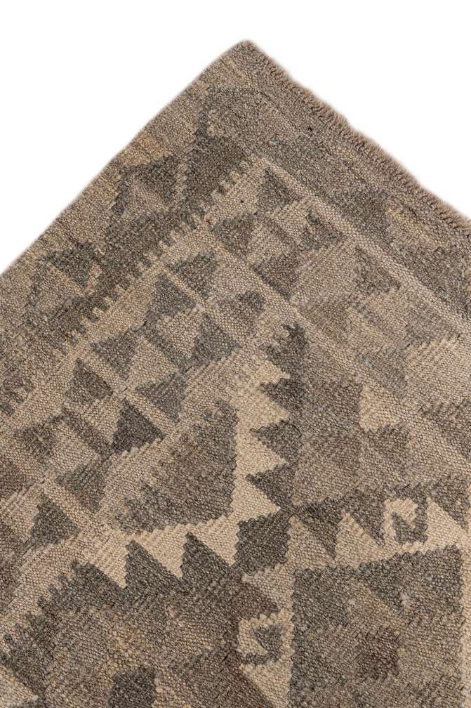 6' 8 x 9' 9 Hand Woven Kilim Maymana Wool Rug