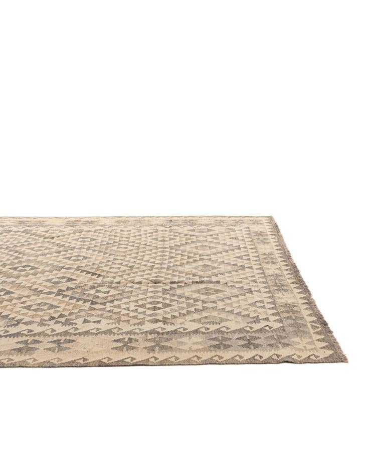 Detail image of 6' 9 x 9' 9  Hand Woven Kilim Maymana Wool Rug