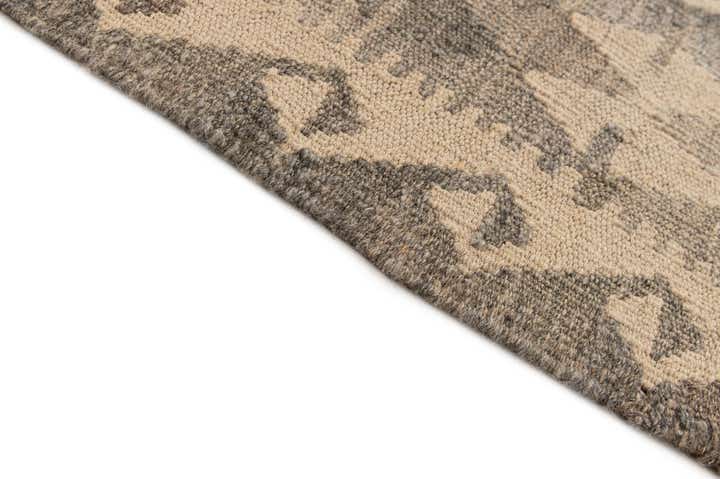 6' 9 x 9' 9 Hand Woven Kilim Maymana Wool Rug