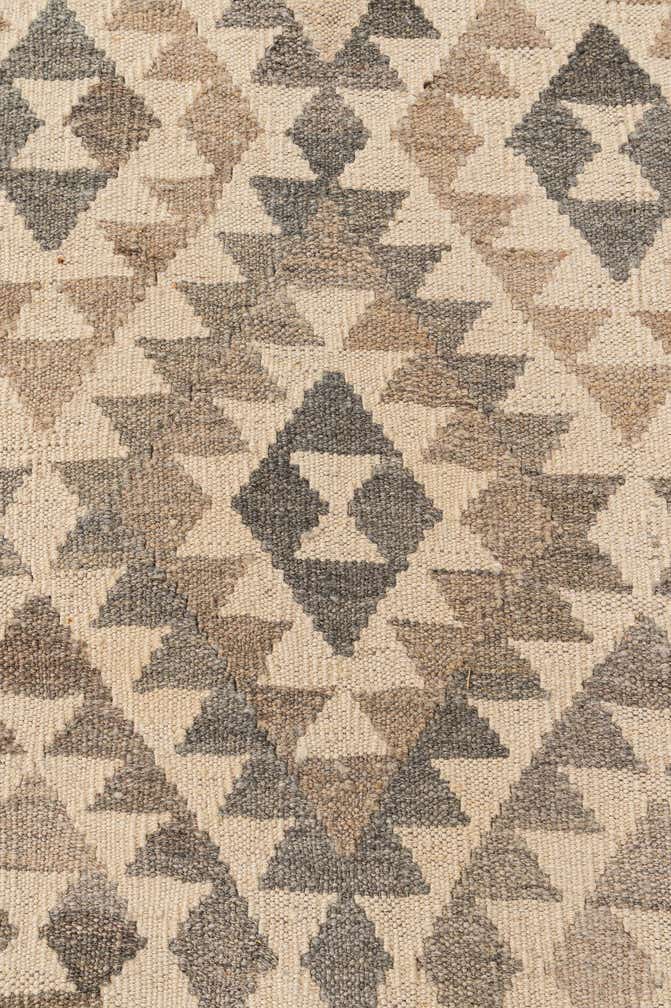 6' 9 x 9' 9 Hand Woven Kilim Maymana Wool Rug