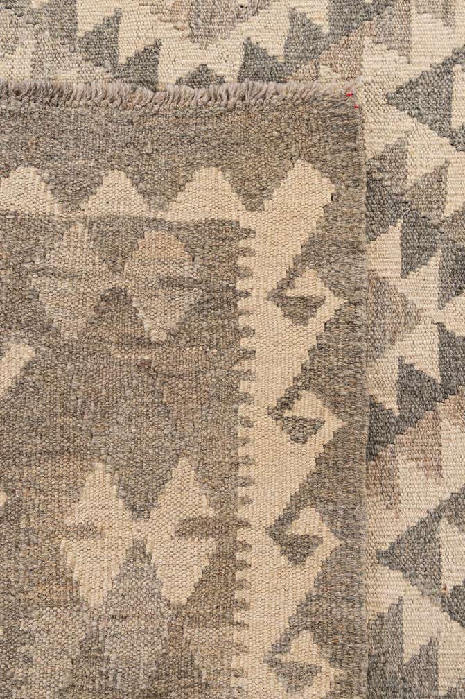 6' 9 x 9' 9 Hand Woven Kilim Maymana Wool Rug