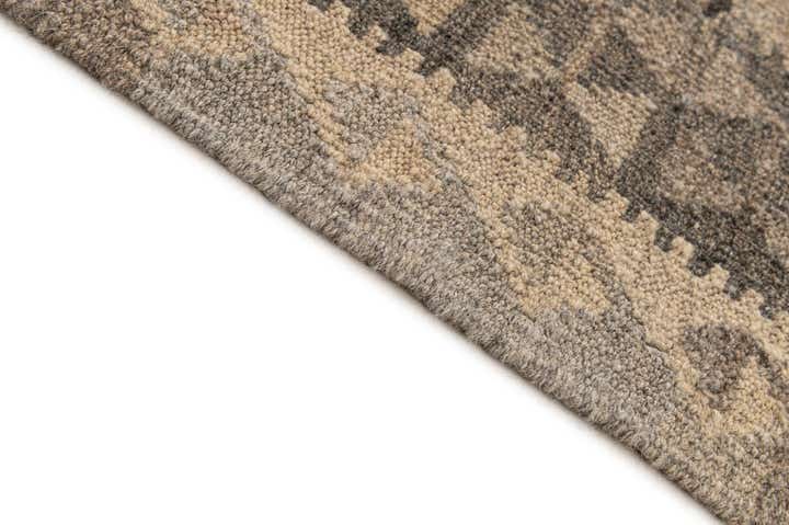 6' 8 x 9' 8 Hand Woven Kilim Maymana Wool Rug