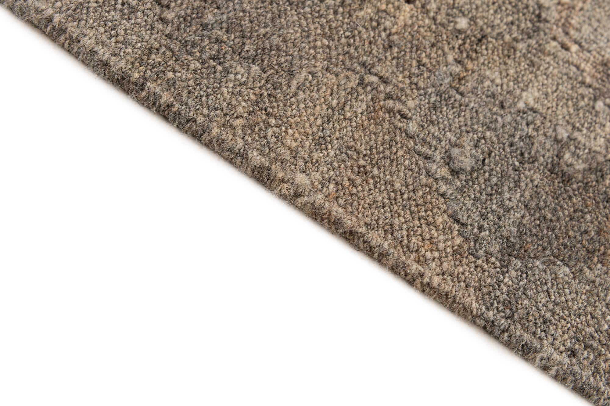 6' 9 x 9' 8 Hand Woven Kilim Maymana Wool Rug