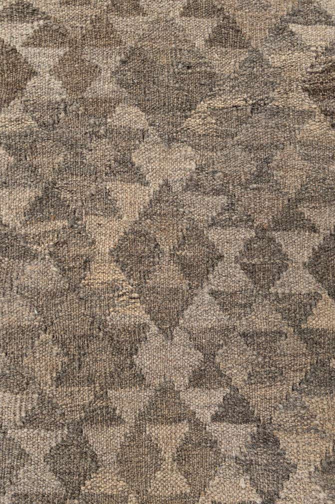 6' 9 x 9' 8 Hand Woven Kilim Maymana Wool Rug