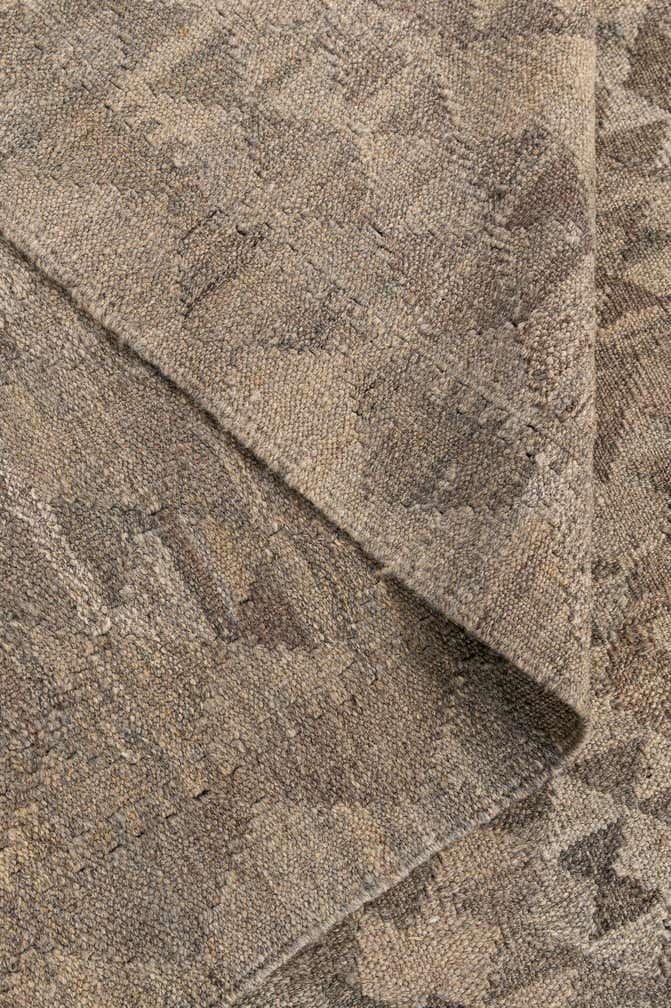 6' 9 x 9' 8 Hand Woven Kilim Maymana Wool Rug