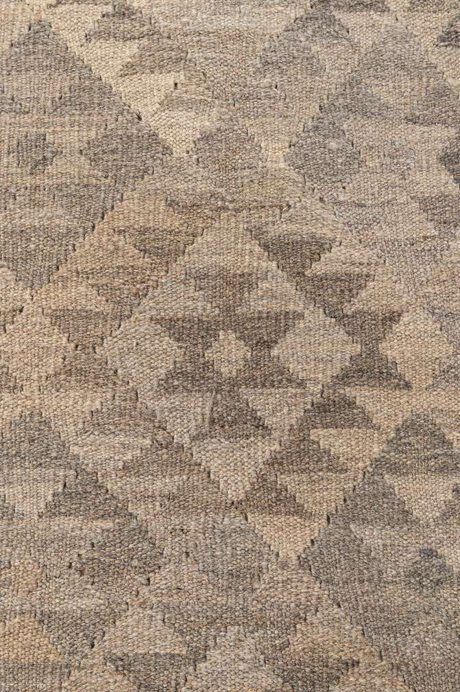 6' 8 x 9' 9 Hand Woven Kilim Maymana Wool Rug