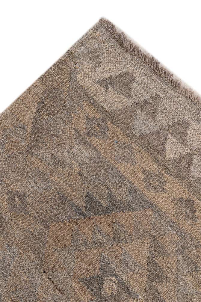 6' 8 x 9' 9 Hand Woven Kilim Maymana Wool Rug