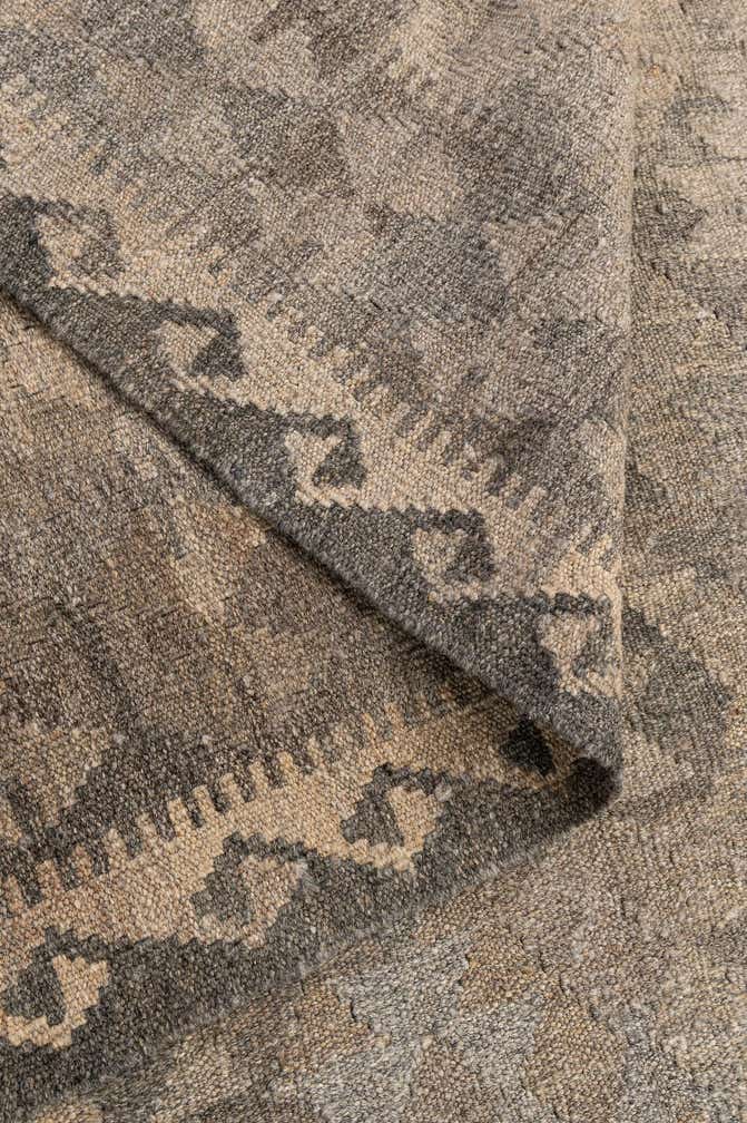 6' 7 x 9' 8 Hand Woven Kilim Maymana Wool Rug