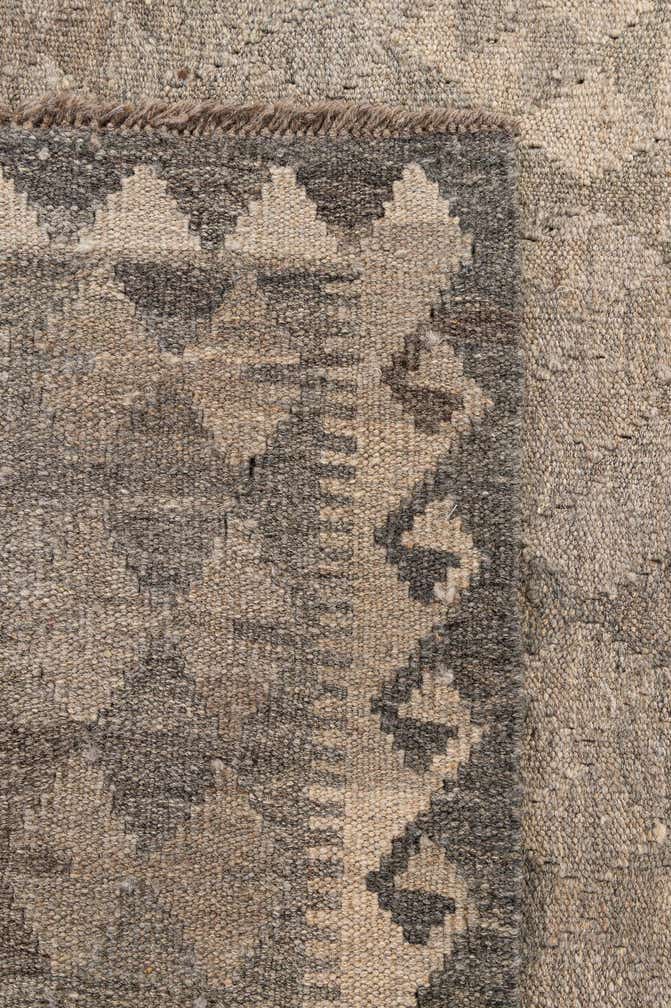 6' 7 x 9' 8 Hand Woven Kilim Maymana Wool Rug