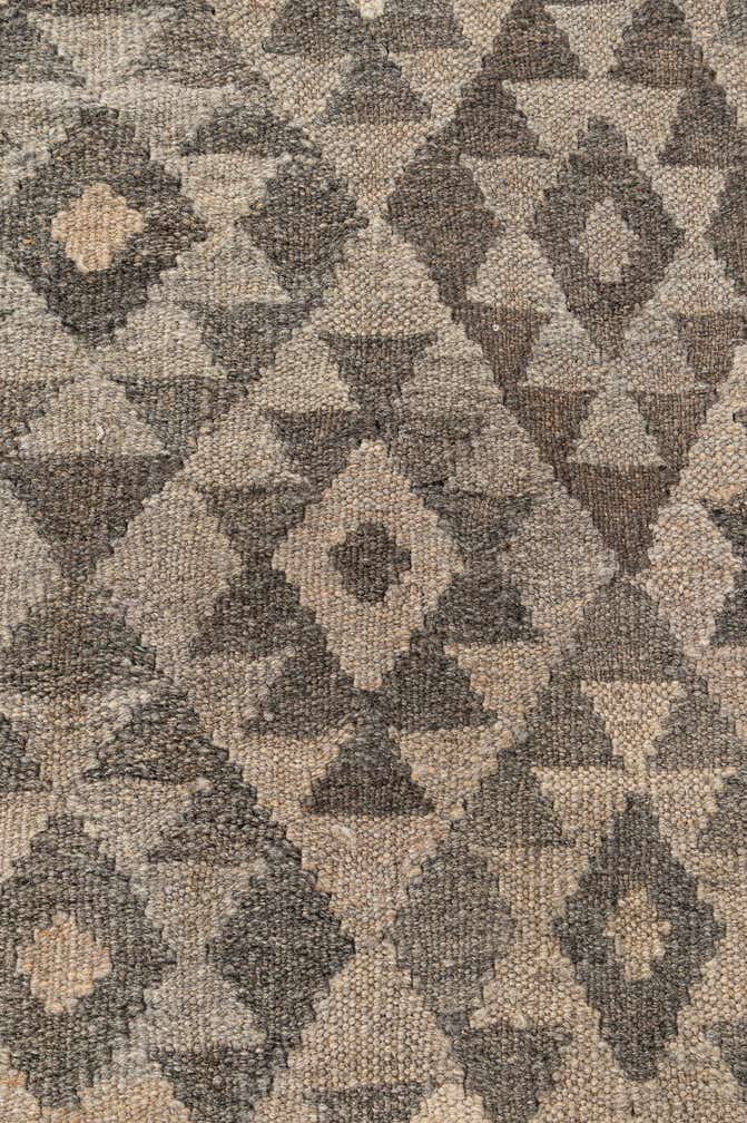 6' 8 x 9' 8 Hand Woven Kilim Maymana Wool Rug