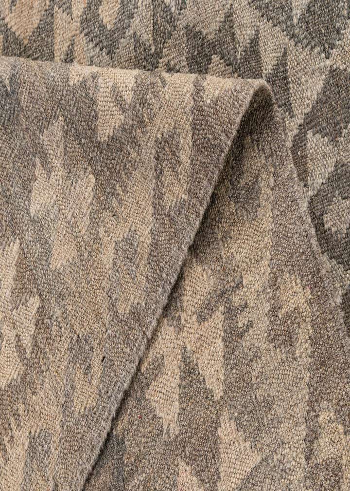 6' 8 x 9' 8 Hand Woven Kilim Maymana Wool Rug