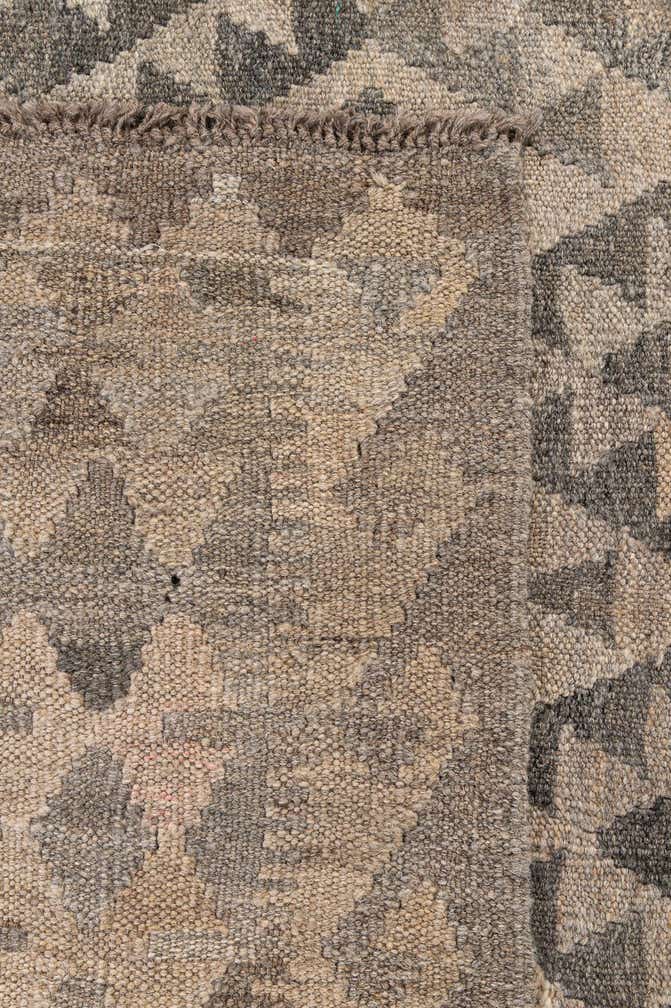 6' 8 x 9' 8 Hand Woven Kilim Maymana Wool Rug