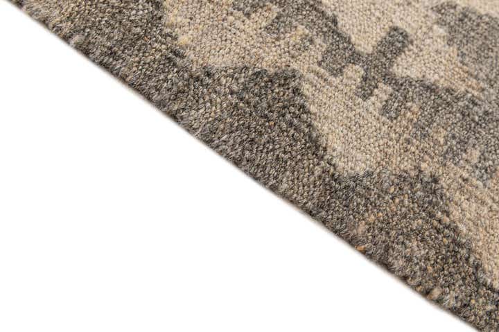 6' 10 x 9' 8 Hand Woven Kilim Maymana Wool Rug