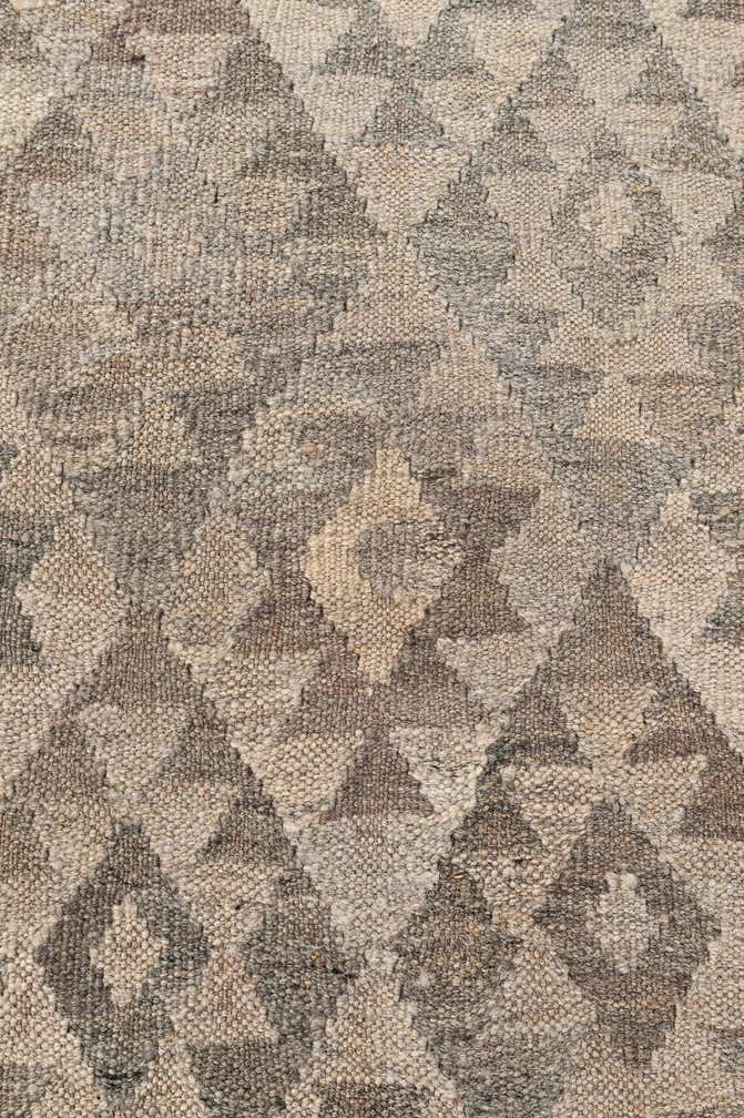 6' 8 x 9' 8 Hand Woven Kilim Maymana Wool Rug