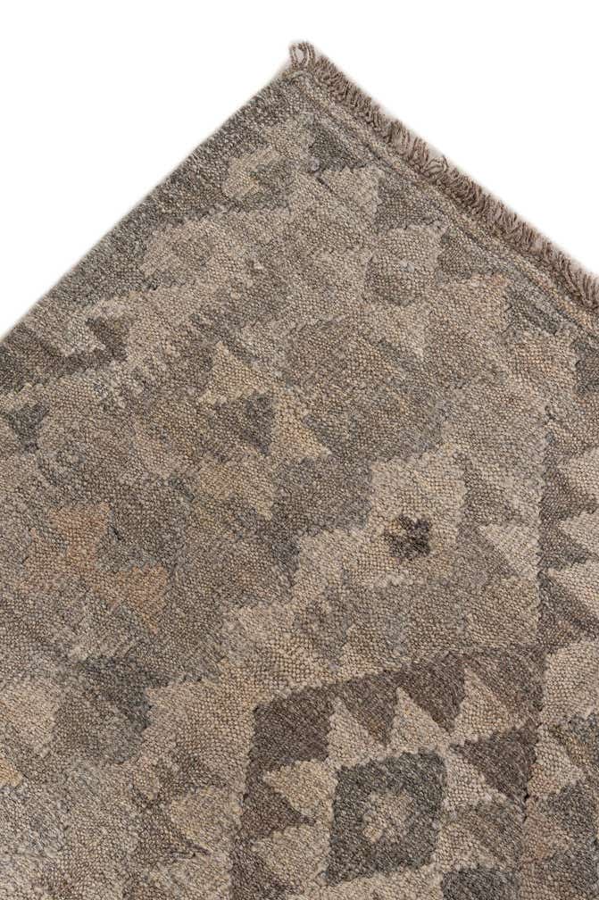 6' 8 x 9' 8 Hand Woven Kilim Maymana Wool Rug
