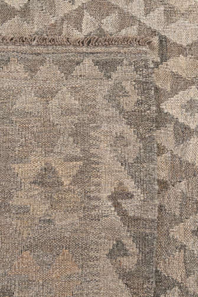6' 8 x 9' 8 Hand Woven Kilim Maymana Wool Rug