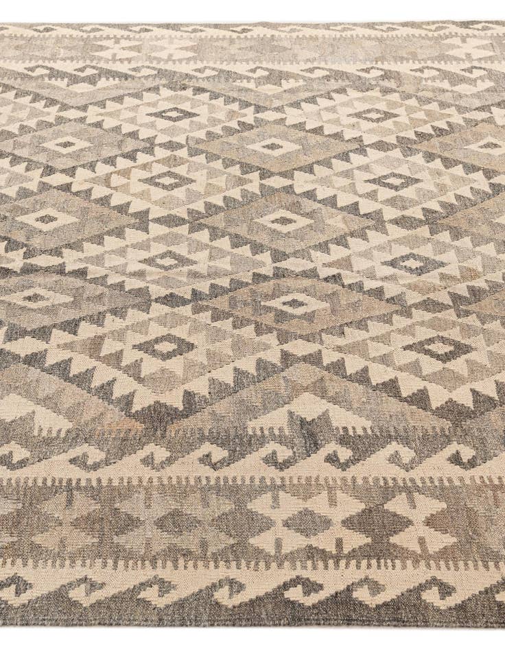 Detail image of 6' 8 x 9' 1  Hand Woven Kilim Maymana Wool Rug