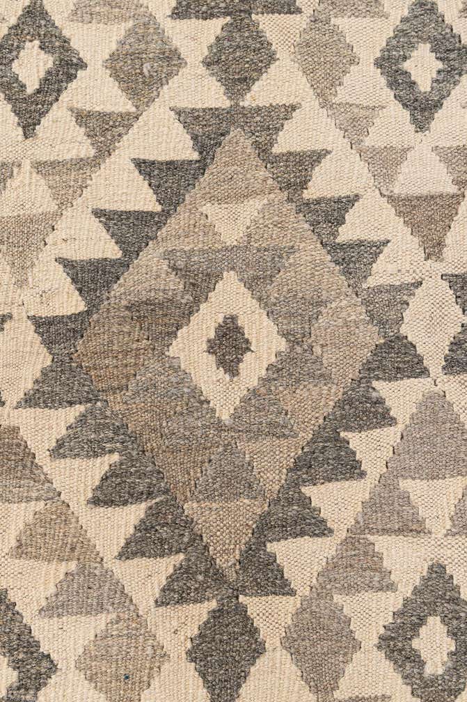 6' 8 x 9' 1 Hand Woven Kilim Maymana Wool Rug
