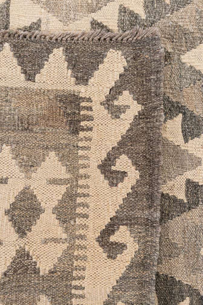 6' 8 x 9' 1 Hand Woven Kilim Maymana Wool Rug