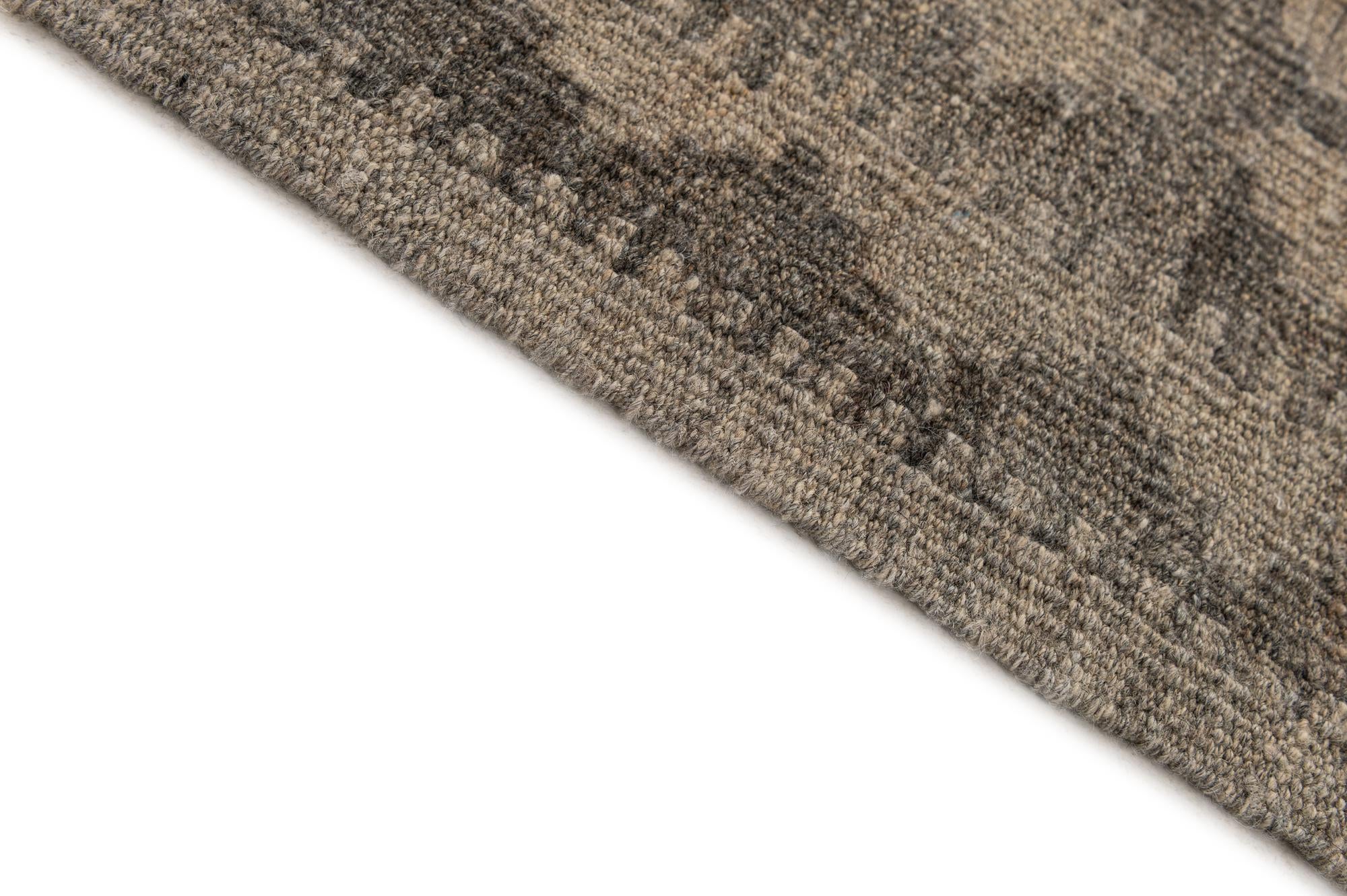 6' 4 x 9' 8 Hand Woven Kilim Maymana Wool Rug