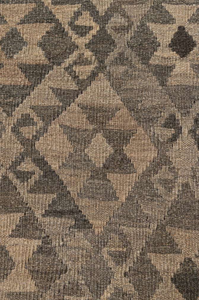 6' 4 x 9' 8 Hand Woven Kilim Maymana Wool Rug