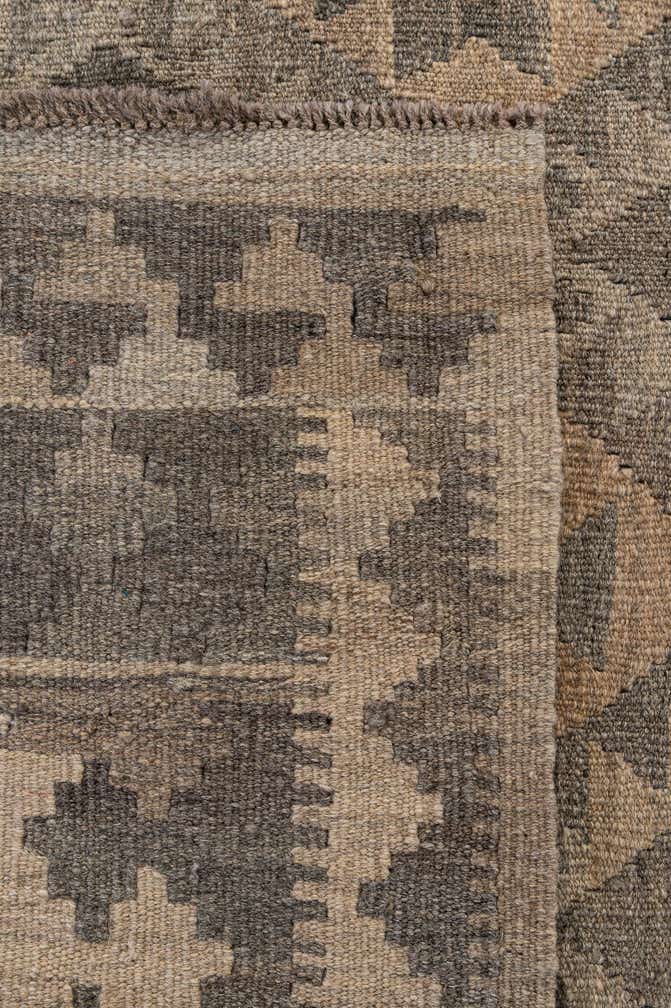 6' 4 x 9' 8 Hand Woven Kilim Maymana Wool Rug