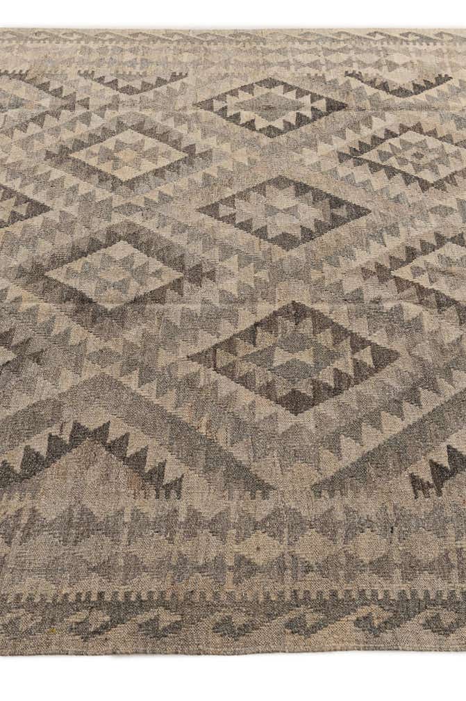 6' 5 x 9' 8 Hand Woven Kilim Maymana Wool Rug