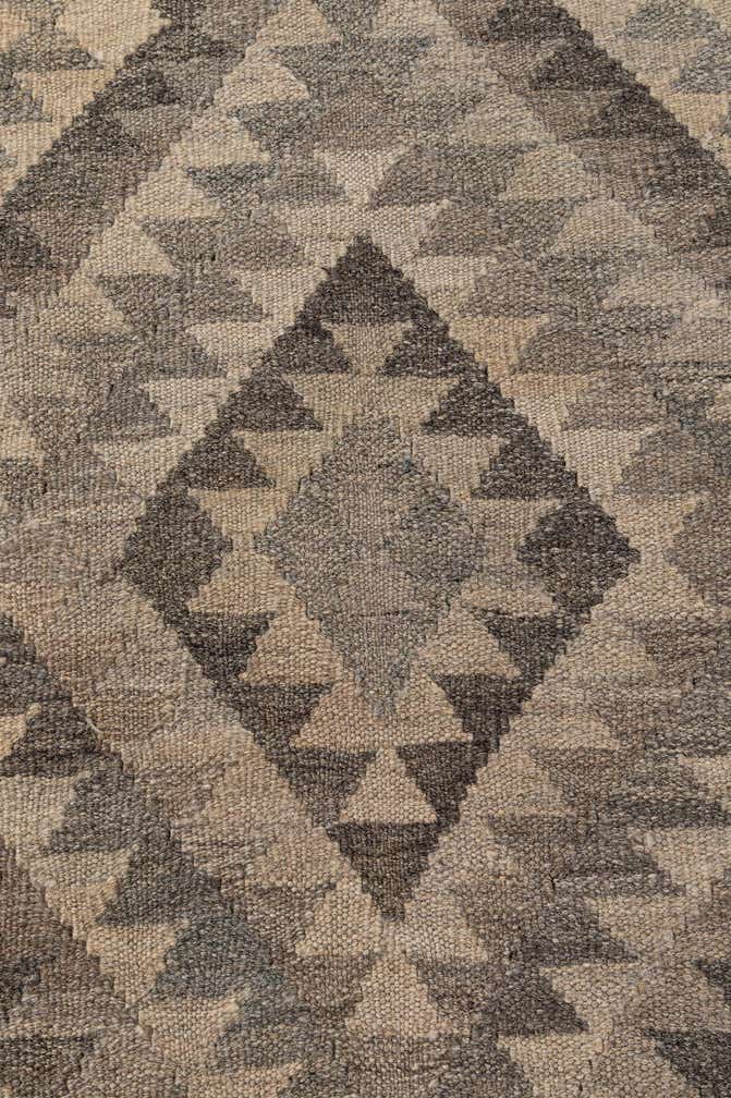6' 5 x 9' 8 Hand Woven Kilim Maymana Wool Rug