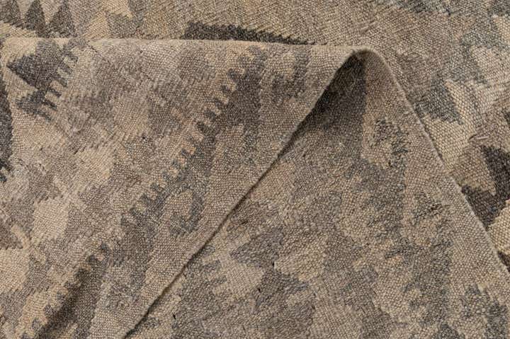 6' 5 x 9' 8 Hand Woven Kilim Maymana Wool Rug