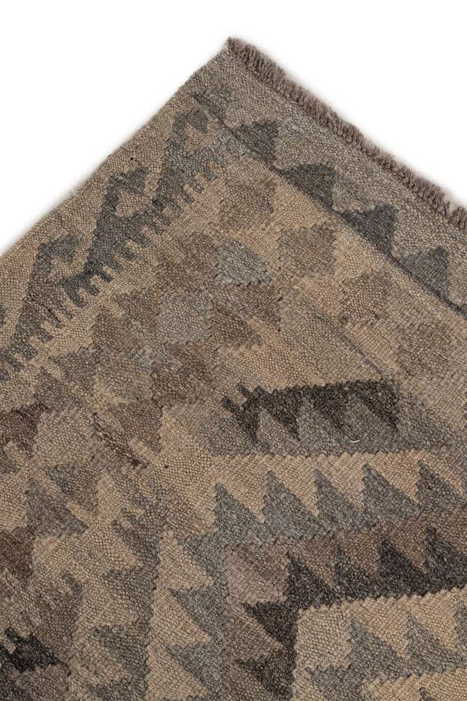 6' 5 x 9' 8 Hand Woven Kilim Maymana Wool Rug