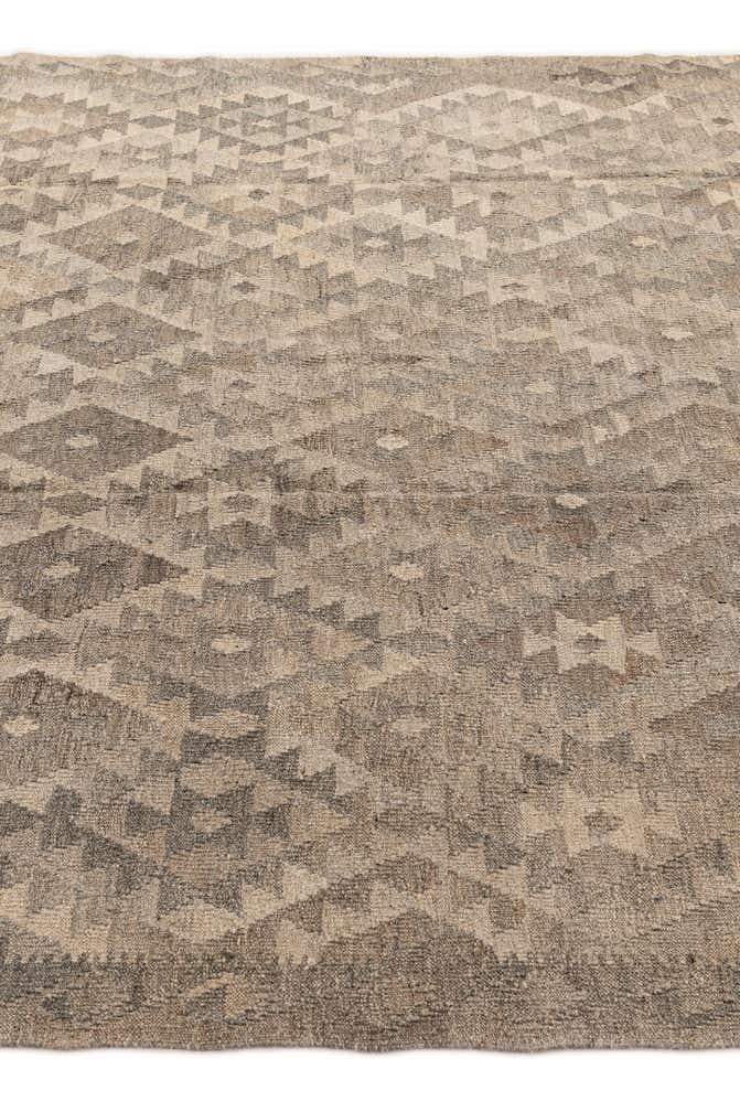 6' 7 x 9' 8 Hand Woven Kilim Maymana Wool Rug
