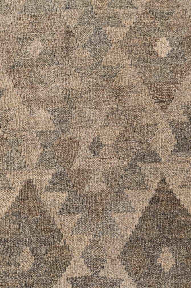 6' 7 x 9' 8 Hand Woven Kilim Maymana Wool Rug