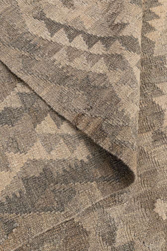 6' 7 x 9' 8 Hand Woven Kilim Maymana Wool Rug
